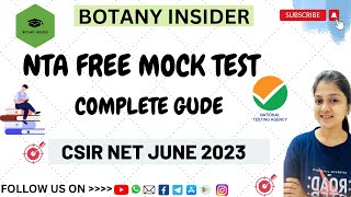 NTA Free Mock test practice II National Testing Abhyas II CSIR JUNE 2023 @BotanyInsider screenshot 4