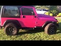 Pink jeep tj