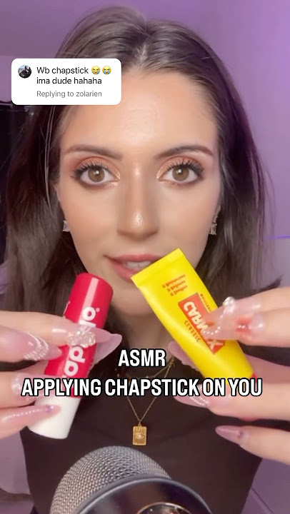 ASMR applying chapstick on you ✨ #asmr #asmrtriggers #shorts