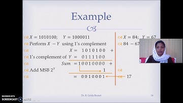 Subtraction using diminished radix complement in Tamil