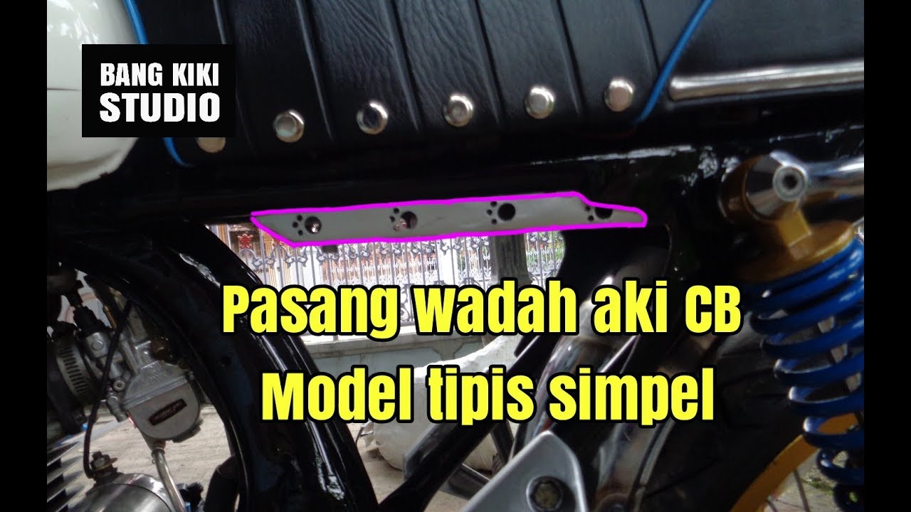 Pasang wadah aki CB model terbaru - tempat aki cb tipis - YouTube