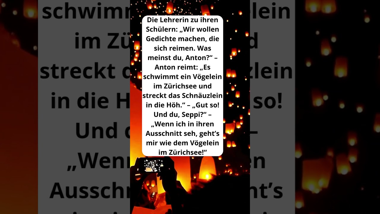 Lehrer-Witz mit Reim und frecher Pointe! 😅📚