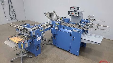 2008 MBO B18 Pile Feed Paper Folder w/ 8pg Unit and Mobile Delivery - 032823158001A