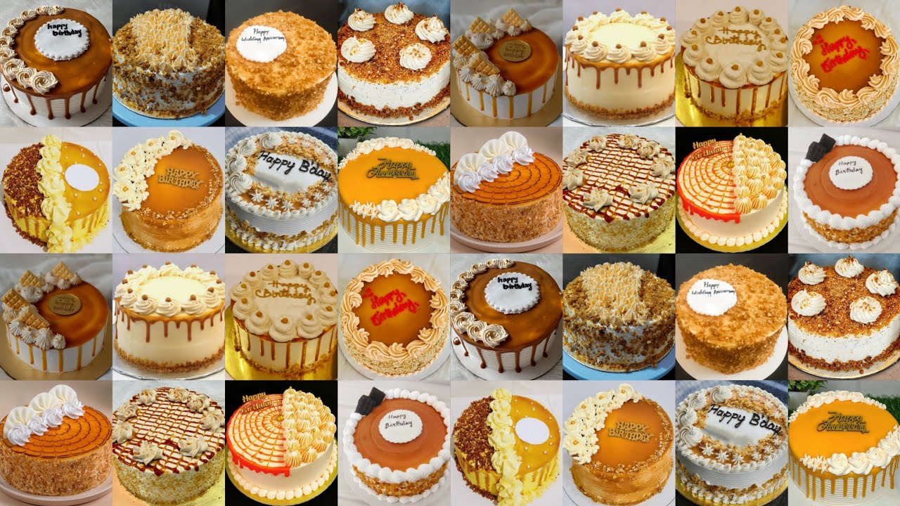 🎂Butterscotch Cake Design/Anniversary Cake/Cake Design/Birthday Cake/Boys Cake Design/Cake Recipes
