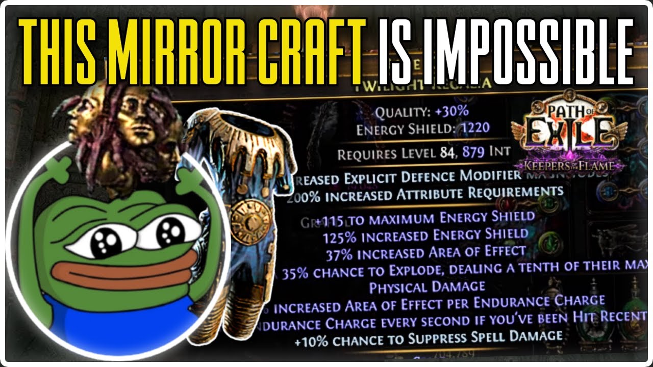 Создание зеркала САМЫЙ СИЛЬНЫЙ Взрыв AOE Сумеречной регалии в 3.27 — Path of Exile