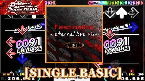 【DDR SN】 Fascination ~eternal love mix~ / 2MB [SINGLE BASIC] 譜面確認+Clap