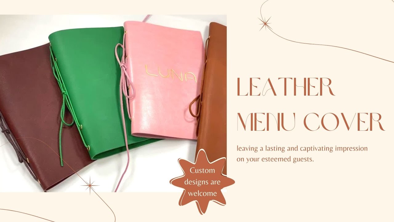 Custom Leather Menu Covers: Savoring Cuisine, Embracing Fashion, Living in Style | Jin Sheu