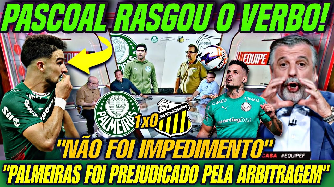 🔥PASCOAL RASGOU O VERBO! Palmeiras 1x0 Novorizontino | “Não Foi Impedimento” + Paulinho Voltando!