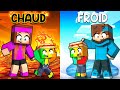 Famille de feu vs famille de glace sur minecraft 