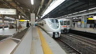 683系8000番台N03編成特急しらさぎ回送列車名古屋3番線発車