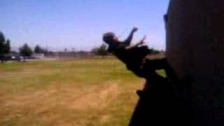 2 step wall flip 180