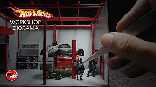 HOW TO MAKE HOTWHEELS WORKSHOP DIORAMA