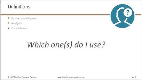 DIA Analytics, Business Intelligence, and Data Science What’s the Progression 20170907 1800 1