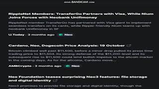 Latest Neo Neo News Today - Last Week Crypto -Crypto News- Cryptocurrency News