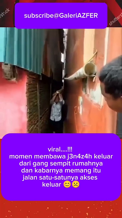 Momen warga membawa j3n4z4h di gang sempit, beredar berita memang disitu jalan satu2nya #shortvideo