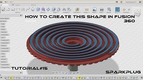 Complex spiral shapes |scroll plate| - fusion 360 tutorials