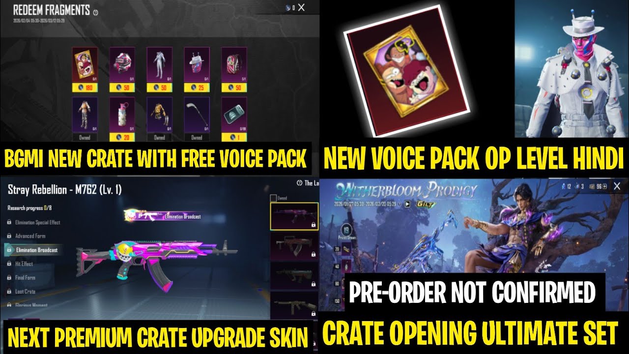 Not Your Type Crate 😍 Bgmi New Crate Free Voice Pack Hindi | Ultimate ...