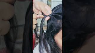 French braid hairstyle tutorial # hairstyle # short 🔥