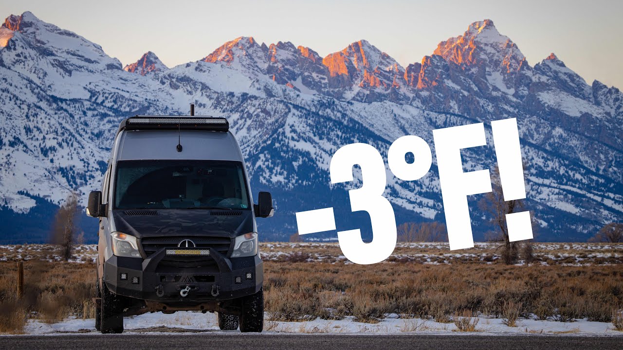 SUB-ZERO VAN CAMPING! | Grand Teton National Park