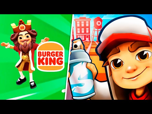 Subway Surfers Subway City - Burger King Challenge - Part 1 