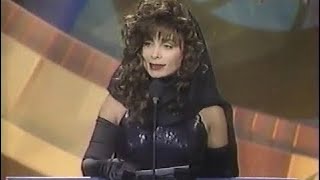 Paula Abdul presents “Best Male Video” at the 1990 VMAs