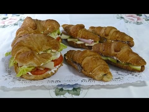 Rellenos salados para croissants