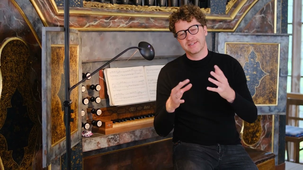 Jörg Halubek at the Zschortau Scheibe Organ as a part of his "Organ Landscapes" Project