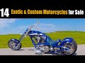 15 Epic & Custom Motorcycles for Sale 🔥 | Must See Bikes
