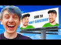 MrBeast gave me $80,000 to put THIS on a Billboard...