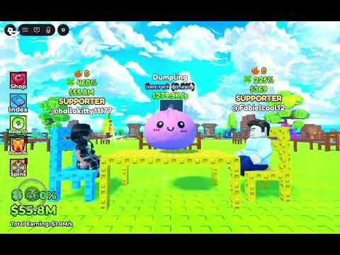 Playing in roblox Split or steal squishy 