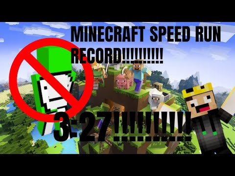 I BEAT THE MINECRAFT SPEEDRUN RECORD - YouTube