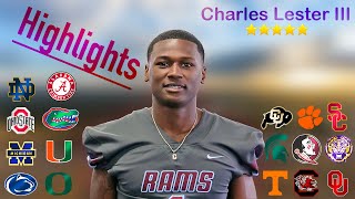 Charles Lester III Highlights || CL3 2024 || 5 Star Recruit