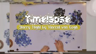 Puzzle Timelapse | 1000 Piece | Starry Night by Vincent van Gogh