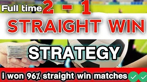 Best Straight Win Strategy To win Daily #sportsbetting  #footballpredictionstoday #football#sports 