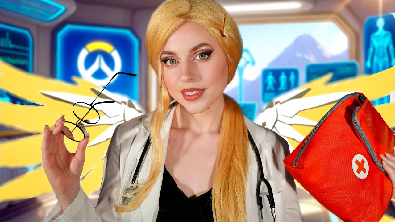 ASMR Mercy Is Obsessed With You 🩺 Overwatch Roleplay, Futuristic Cranial Nerve Exam