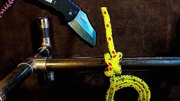 Constrictor Knot Tying with Working End & Folded Method - How to Tie