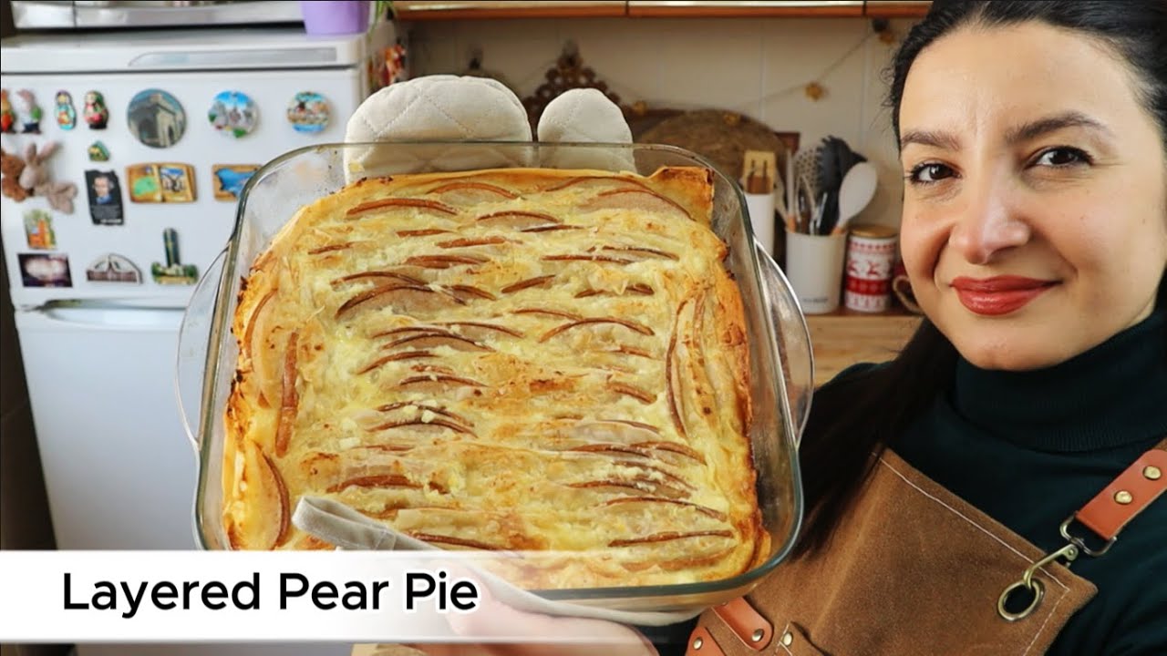 How to Make Layered Pear Pie with Filo Dough - Crispy Layers of Flavor! - "A Must-Try Recipe!"