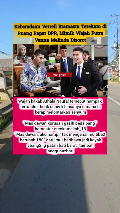 Keberadaan Verrell Bramasta Terekam di Ruang Rapat DPR, Mimik Wajah Putra Venna Melinda Disorot