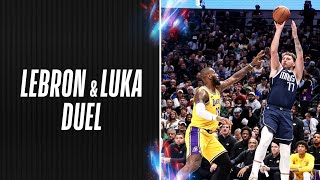 Lebron & Luka Showed Out In A Fantastic Duel In Dallas