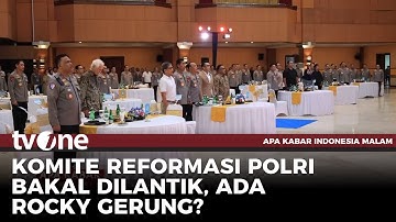 Mensesneg Soal Tokoh Komite Reformasi Polri | tvOne