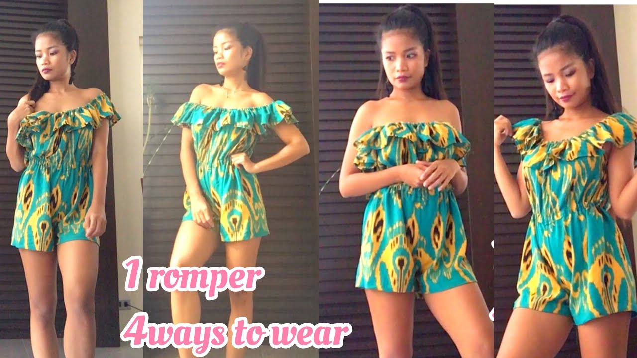 How to style A romper/dress?1 piece 4 ways YouTube
