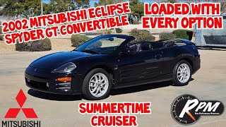 $6900 TEST DRIVE 2002 Mitsubishi Eclipse Spyder GT 3.0 V6, auto, Arizona Car, loaded w/every option⭐