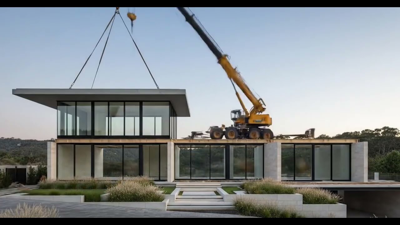 Luxury Modern House Visualization | Contemporary Architecture at Dusk (4K)