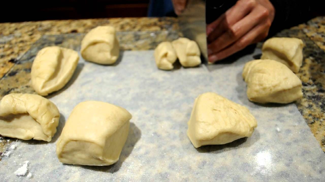 Annie's Dinner Rolls Video 7 of 13 Punching Down Dough and Shaping