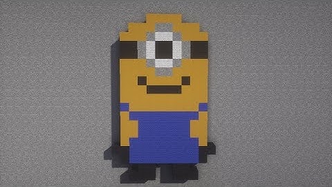 Despicable Me 3 Minecraft Tutorial Minion PixelArt