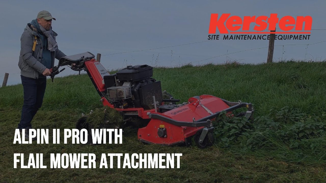 Conquer Slopes & Grass-cutting Heavy Vegetations with Alpin 23 PRO II and Flail Mower attachment