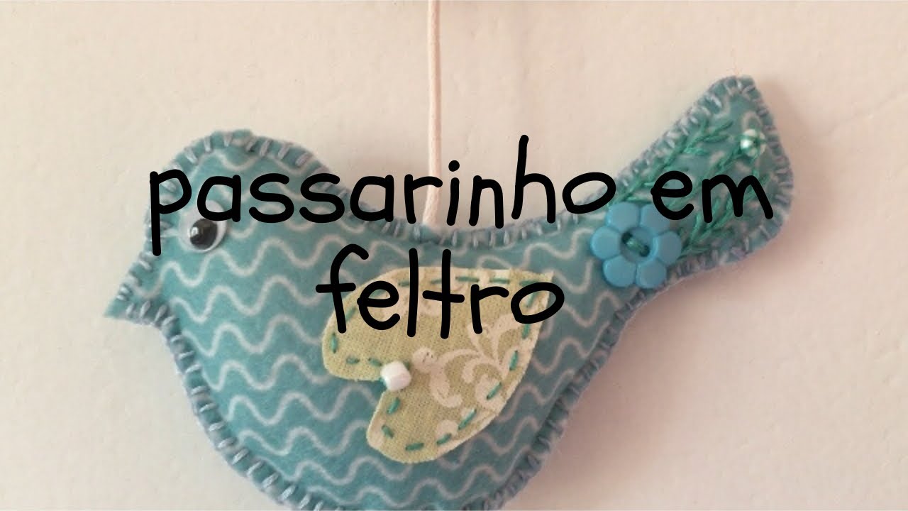Passarinho em feltro