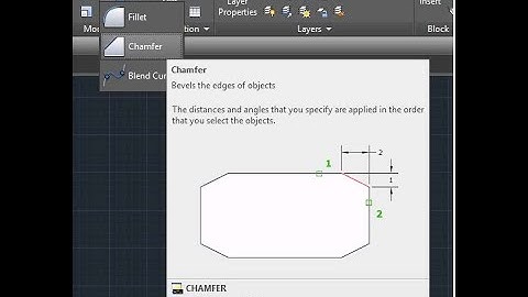 Lệnh Chamfer Trong CAD - Vát Góc Cấu Kiện