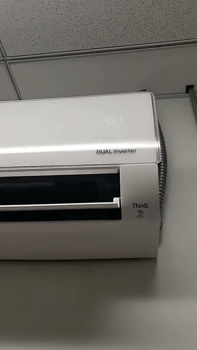 Life's Good LG Wall mount AC unit with ThinQ smart diagnosis. little like R2D2