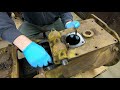 Caterpillar D2 #5J1113 Chassis Rebuild Ep.7: Removing Transmission Interlock, Shift Rails & Forks